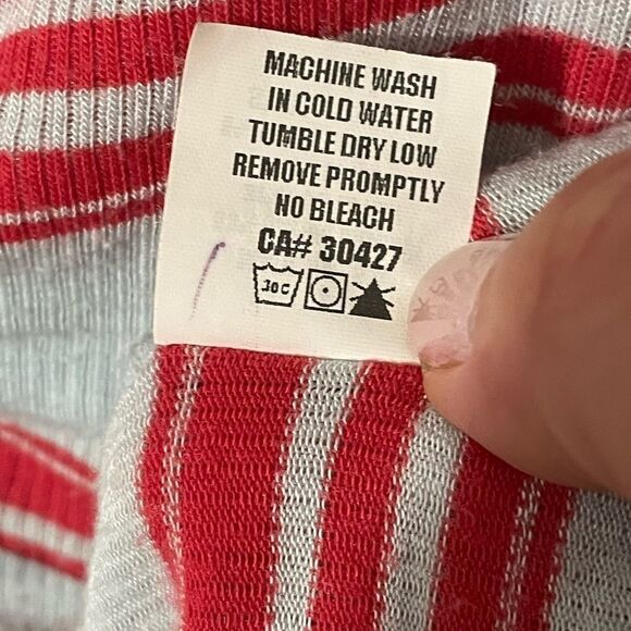 Ella Moss vintage sold by Anthropologie Cap Sleeve Tee with V-neck & knot, M - Picture 14 of 15